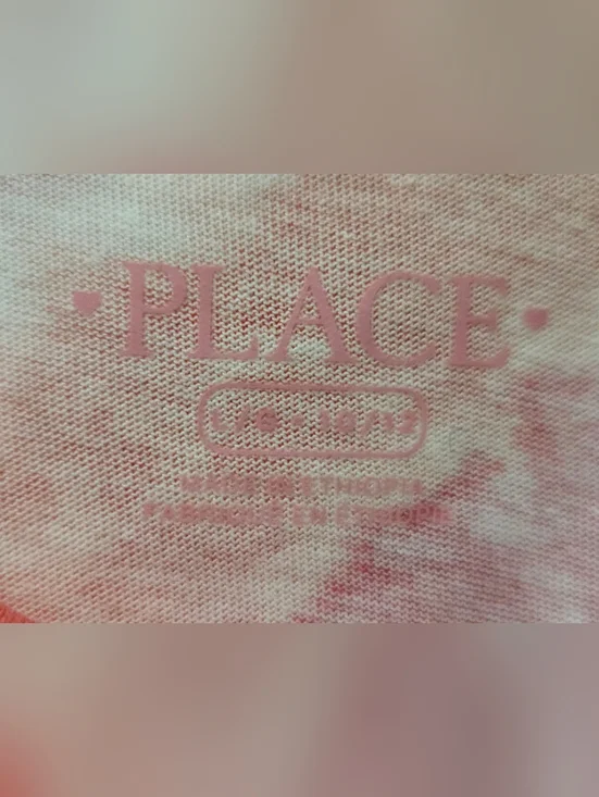 Place Pink & White Tie-Dye Short Sleeve Crewneck Tee - Picture 2 of 4